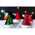 Miniatyrbild 3 av 5: Guld Färg Glitter Julhatt för Vuxna, En Storlek