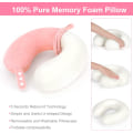 Miniatyrbilde 5 av 5: (Rosa) Reise Nakkepute, Beste Memory Foam Flypute for H