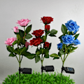 Miniatyrbillede 4 af 5: Have Rose Flower Shape Vibrant Energy Saving Swing Vivid Garden Lights