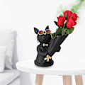 Miniatyrbillede 4 af 5: Fransk Bulldog Statue med Bakke i Rustfrit Stål, Borddekoration