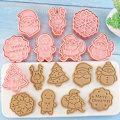 Miniatyrbild 5 av 5: 8-delars 3D-pressad julform för pepparkakor - pepparkaksgubbe,