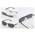 Miniatyrbillede 3 af 3: Clip-on solbriller Sort 40x59mm sort\"