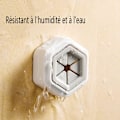 Miniatyrbild 4 av 4: Set med 3 diskhandduksklipp, romboid självhäftande diskhanddukshållare, för