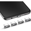 Miniatyrbillede 1 af 5: 4 stk. (grå) USB C støvprop Type-C anti-støv dæksel kompatibelt