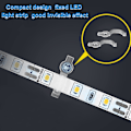 Miniatyrbillede 3 af 5: 100 stk. fastgørelsesclips til LED-strips, konnektor LED-fastgørelsesclip