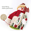Miniatyrbild 2 av 5: 3 delar jul sittande prydnad, plysch tomte snögubbe ren