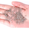 Pikkukuva 2 / 4: 10mm per silmukka 4mm ruostumattomasta teräksestä silmäkoukut silmäruuvit hartsiin,
