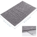 Miniatyrbillede 5 af 5: Skridsikker absorberende bademåtte 80cm x 50cm Chenille Mikrofiber Showe
