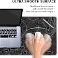 Miniatyrbillede 4 af 5: Toographic Contour Black XL Gaming Mouse Pad Extended Geographic
