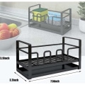 Miniatyrbild 5 av 5: Kökssvamp Hållare Organizer, Kök Diskho Förvaring för Disktrasa, Borste, Skrubb, Diskmedel Dispenser