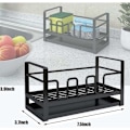 Miniatyrbillede 5 af 5: Køkkenvask Svamp Holder Organizer, Køkkenvask Opbevaring til Cl