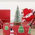 Miniatyrbild 2 av 5: Set med 10 stycken, 5 storlekar av miniatyrjulgranar, Jul