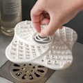 Miniatyrbillede 2 af 5: (Sort) Hårstopper til brusebadsafløb, vaskesil, ren colander