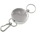 Miniatyrbillede 5 af 5: 3 x Retractible nøglering med bælteklips og stålkæde, Ret