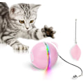 Miniatyrbilde 1 av 5: 1 stk (rosa) katteleke, lekeball med LED-lys, kattemynte, ringebjelle og