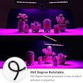 Miniatyrbillede 5 af 5: 30 LED plantelys, dobbelthovedet plantelys, USB-interface