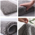 Miniatyrbild 3 av 5: Halkskyddande absorberande lång fluffig mikrofiber badmatta maskintvättbar