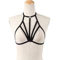 Elastisk bandasje for kvinner Goth Cage BH TOP Body Harness Cross Cr