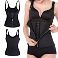 Miniatyrbillede 1 af 5: Taljetræner Shapewear Toppe Taljetræner Slank Talje Sort M