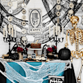Miniatyrbillede 4 af 5: 3 stk. (sort) Halloween uhyggelig klæde 78 x 30 tommer, Spooky Hallo