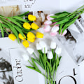 Miniatyrbillede 3 af 5: Kunstige tulipaner, falske tulipaner, ægte følelse, PU-tulipaner