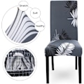 Miniatyrbilde 2 av 5: Spisestuestoltrekk Stretch 4 stykker Universal Stolovertrekk Pri