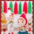 Miniatyrbillede 5 af 5: 38cm Julemand Snemand Plys Elf Legetøj, Hvid Jul Plys Snemand