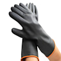 Miniatyrbillede 3 af 5: 35CM Heavy Duty Sorte Handsker, 1 Par Kemikaliebestandige Latex Handsker