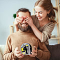 Miniatyrbild 5 av 5: 5 minuters toalett-t sandtimer, sandklocka med rolig prin