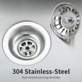 Miniatyrbillede 4 af 5: Diameter 78mm, 2 stk, 304 grydeprop hoved afløb prop hoved rustfrit