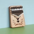 Miniatyrbillede 5 af 5: 17-nøglede Kalimba Tommelfingerklaver; Stemmehammer, Fingerdæksler, Nøgle