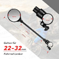 Miniatyrbild 2 av 5: 2-pack cykelbackspeglar för 22-32 mm styre - 3D-säkerhetsspeglar, 36
