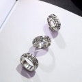 Miniatyrbillede 3 af 5: Anti-stress ring med flaskeåbningsfunktion sølv 20,7 mm Silv