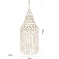 Miniatyrbillede 5 af 5: Strikkede lampe skærm montering loft skygge, Boho pendel lampe til L