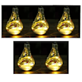 Miniatyrbilde 1 av 5: 5 stk hengende julekule med LED-lys hengende Chr