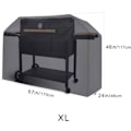 Miniatyrbillede 2 af 5: Vandtæt grillbetræk 170 x 61 x 117 cm Sort