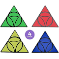Pikkukuva 4 / 5: Kulmapyramidi Tetraedri Magic Cube Epäsäännöllinen Nopeuspulmapeli