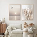 Miniatyrbild 4 av 5: Set med 3 väggposters, 30 x 40 cm Elegant, för vardagsrum, sovrum