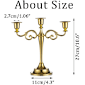 Miniatyrbilde 4 av 5: 3 Lysestaker for Bryllup, Sink Legering Stearinlys, Spisebord, Ca