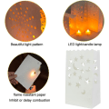 Miniatyrbillede 4 af 5: 30 stk. Tealight stearinlyspose 3 modeller Flammehæmmende papir LED Ca