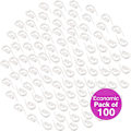 Pikkukuva 2 / 5: Valkoiset muoviverhokoukut - 100 kpl (28 x 12 mm) Verhot/Tuuli