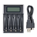 Miniatyrbillede 1 af 5: Basics Digital og smart oplader, til 4 AA, AAA batterier, sort
