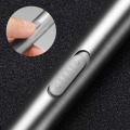 Miniatyrbillede 4 af 5: 3 stk. Mini USB Genopladelige LED Lommelygter Rustfrit Stål USB
