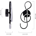 Miniatyrbilde 3 av 5: Moderne LED-vegglampe, kreativ innendørs vegglampe, 22W LED-stripe