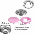 Miniatyrbilde 4 av 4: 200 stk Chrome Snap Knapper Kit + Metall Tang Verktøy 100 Creaux Bu