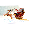 Miniatyrbild 2 av 5: 3D julkort, popup-kort, julkort inklusive kuvert