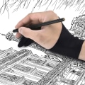 Miniatyrbilde 5 av 5: Sett med 1 tegnehandske for lysboks, grafikkbrett, Dra