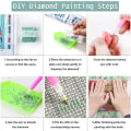 Miniatyrbild 4 av 5: （40）4 stycken DIY Diamond Painting  Jul Kit, 5D Jul Broderi
