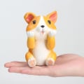 Pikkukuva 2 / 5: 1PC corgi -lasitelineen pidike Aurinkolasien pidike Lukulasien pidike