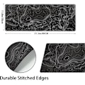 Miniatyrbillede 2 af 5: Toographic Contour Black XL Gaming Mouse Pad Extended Geographic